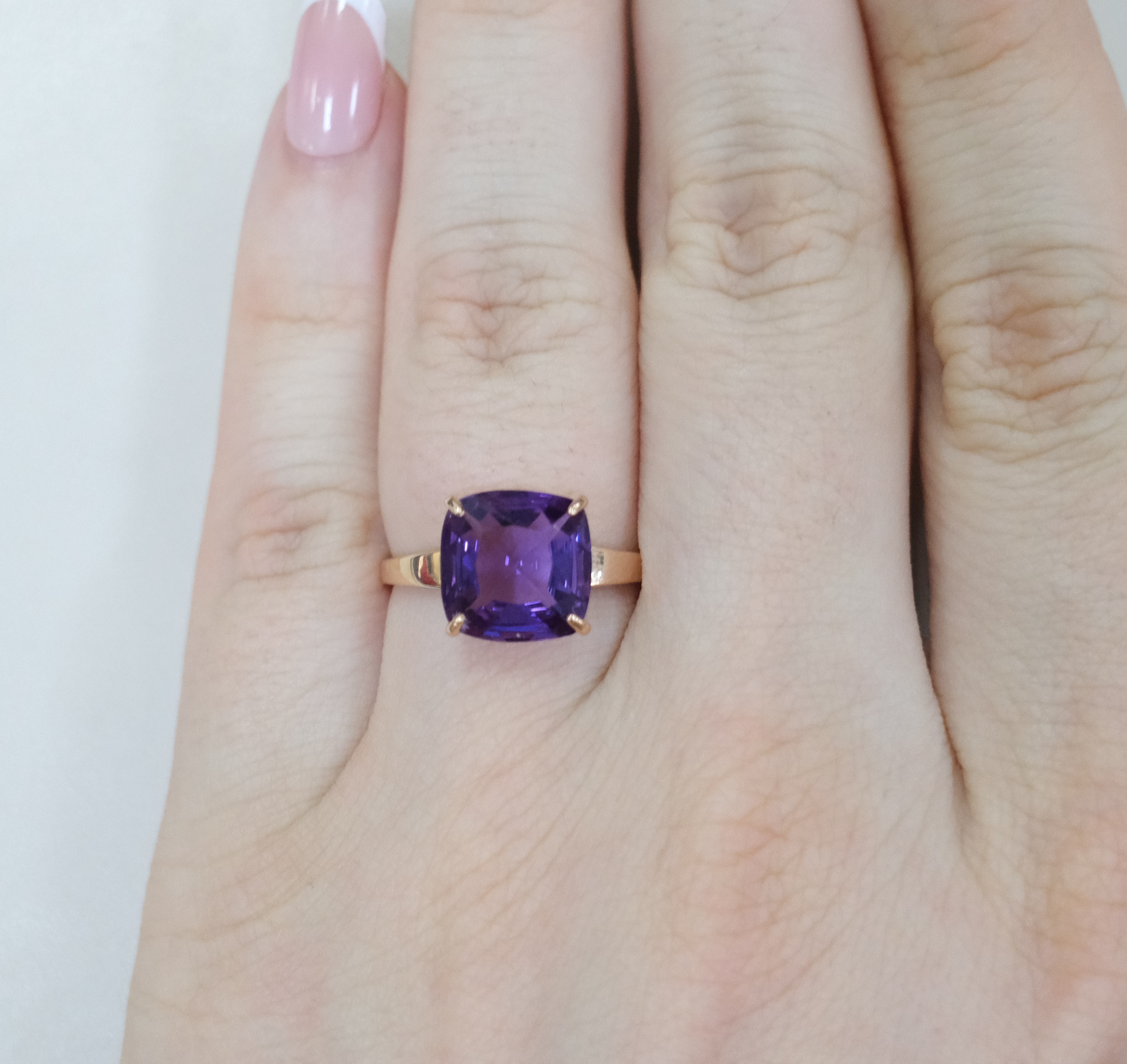Серебряное кольцо с аметистом